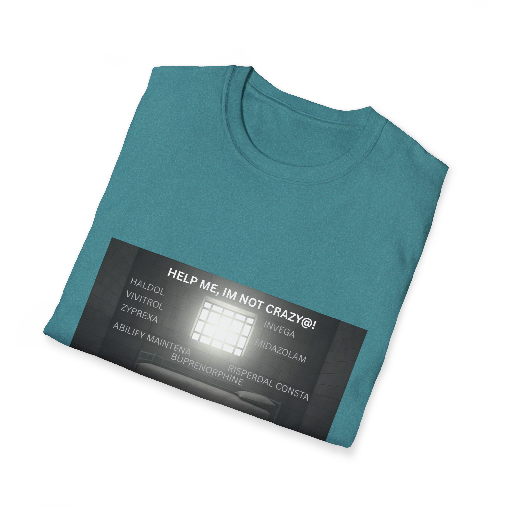 Help Me I'm Not Crazy T-Shirt | Retro TV Static Mental Health - Image 4