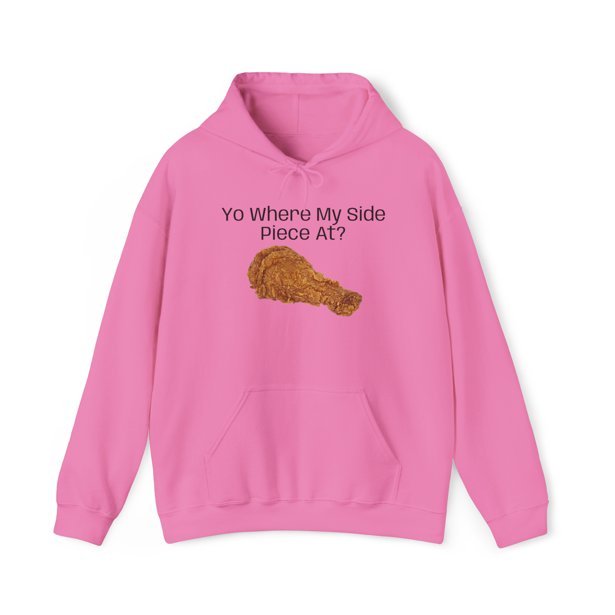 Fried Chicken Illustration Hoodie | Yo Where My Side Piece At? - Image 12