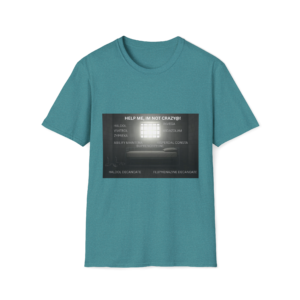 Help Me I'm Not Crazy T-Shirt | Retro TV Static Mental Health