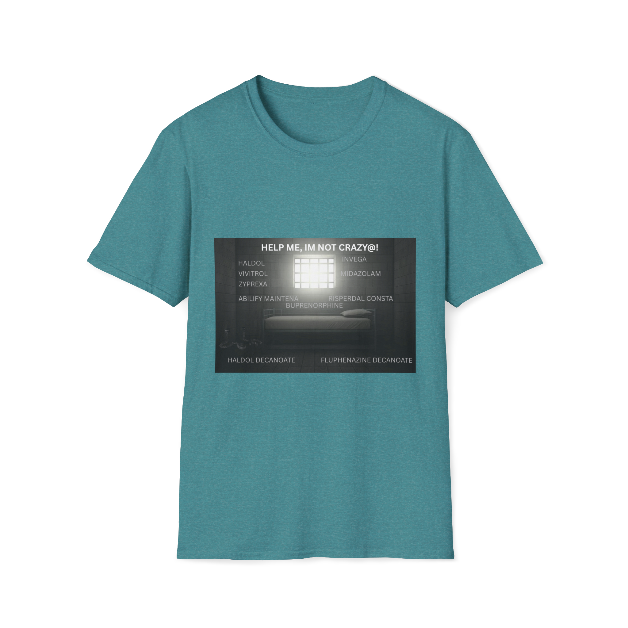 Help Me I'm Not Crazy T-Shirt | Retro TV Static Mental Health