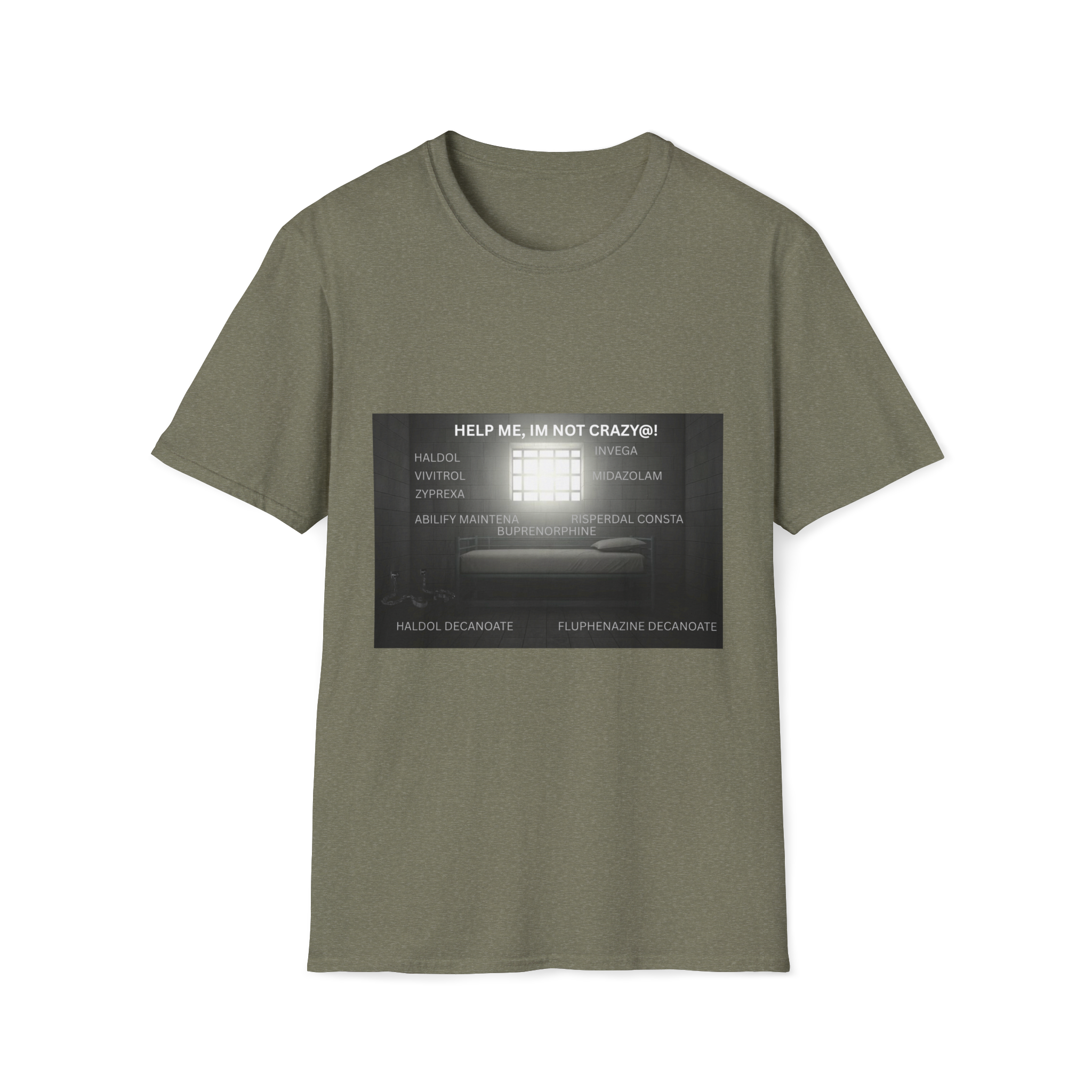 Help Me I'm Not Crazy T-Shirt | Retro TV Static Mental Health - Image 17