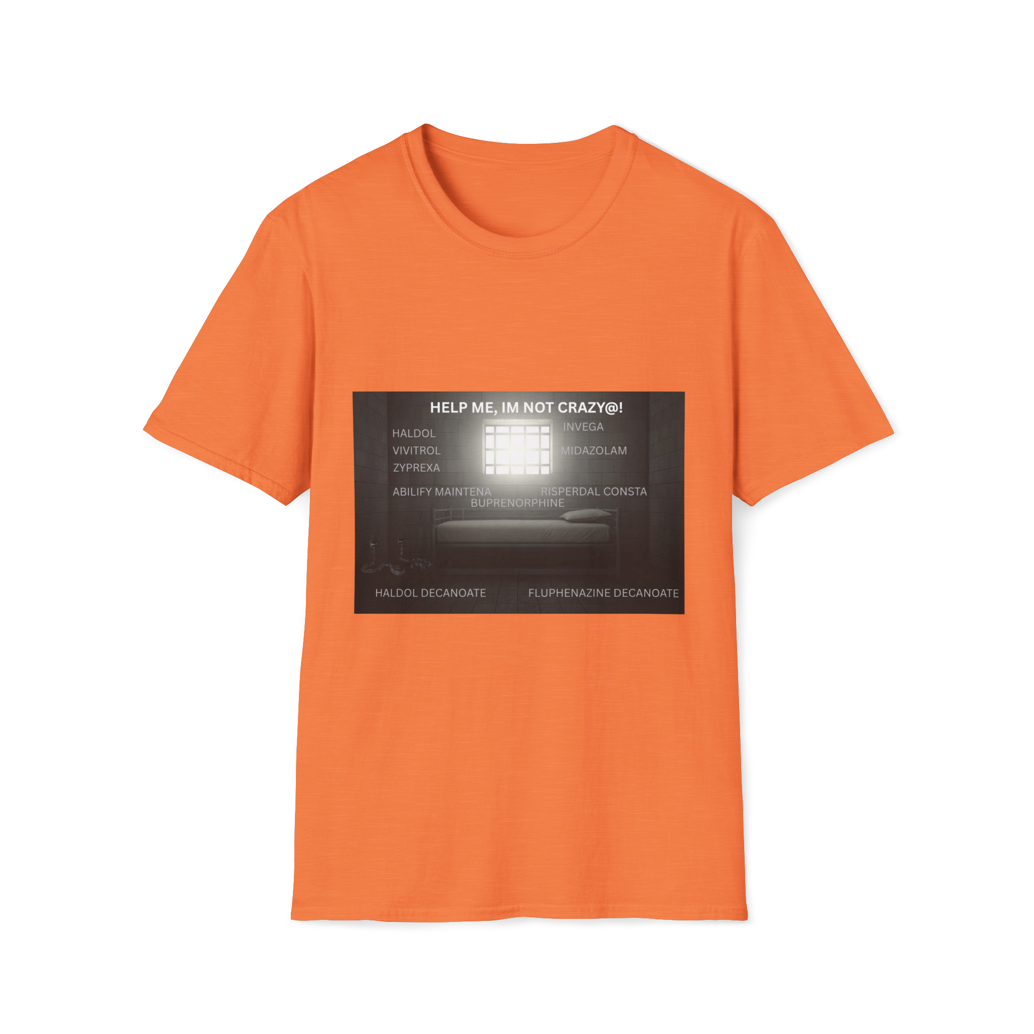 Help Me I'm Not Crazy T-Shirt | Retro TV Static Mental Health - Image 14