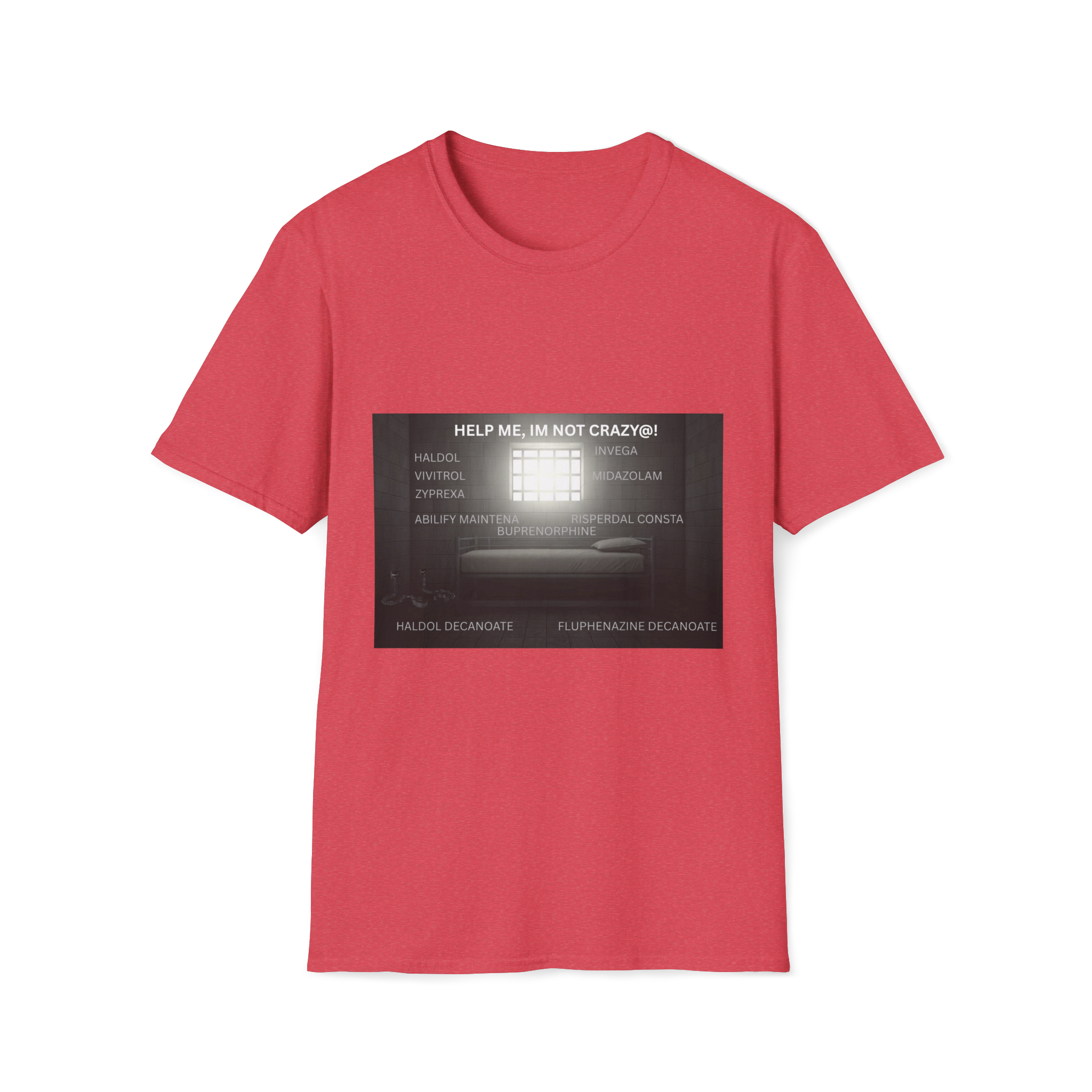 Help Me I'm Not Crazy T-Shirt | Retro TV Static Mental Health - Image 22