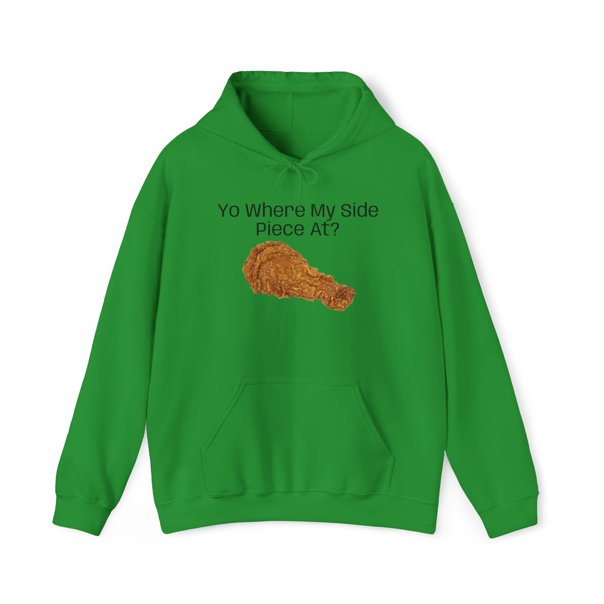 Fried Chicken Illustration Hoodie | Yo Where My Side Piece At? - Image 14