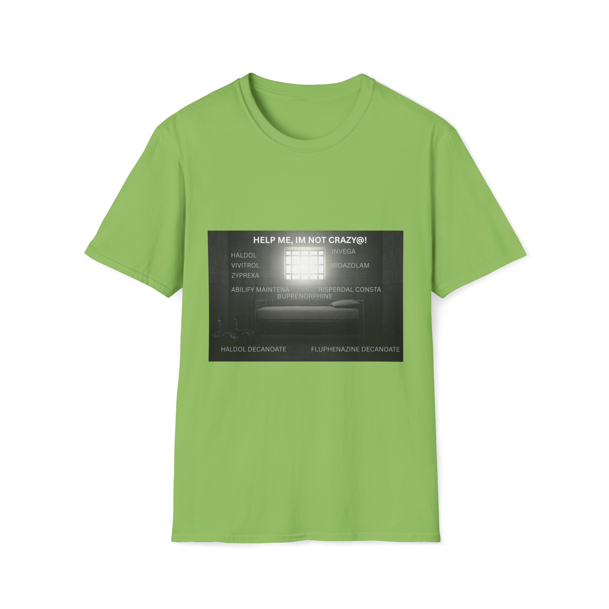 Help Me I'm Not Crazy T-Shirt | Retro TV Static Mental Health - Image 19