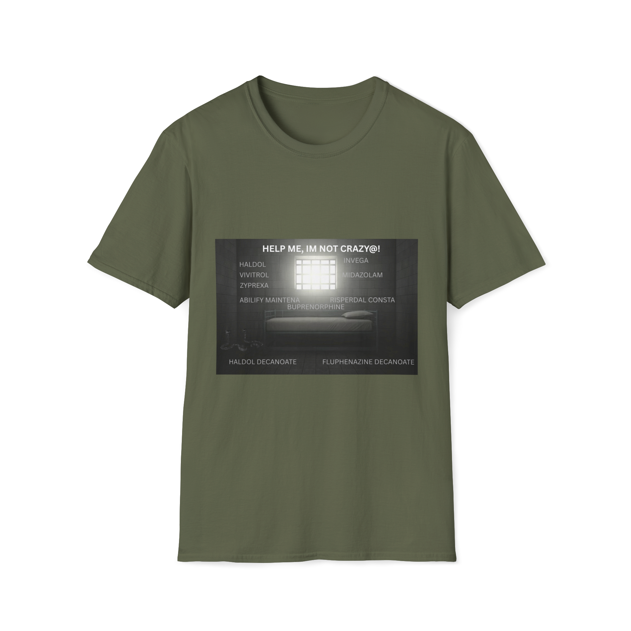 Help Me I'm Not Crazy T-Shirt | Retro TV Static Mental Health - Image 18