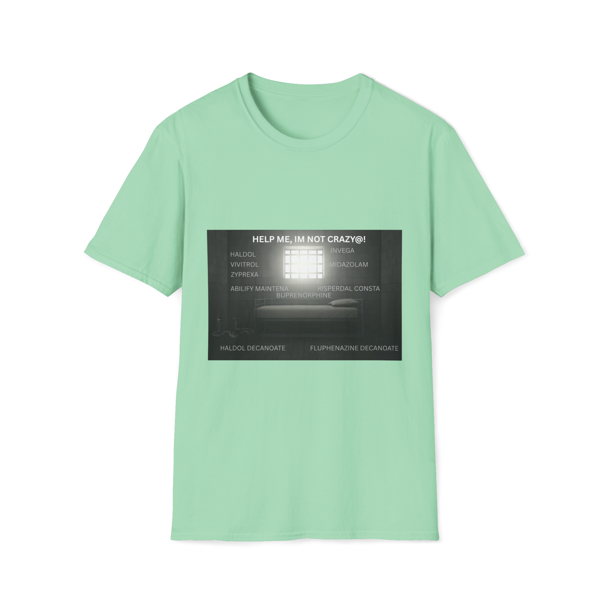 Help Me I'm Not Crazy T-Shirt | Retro TV Static Mental Health - Image 20