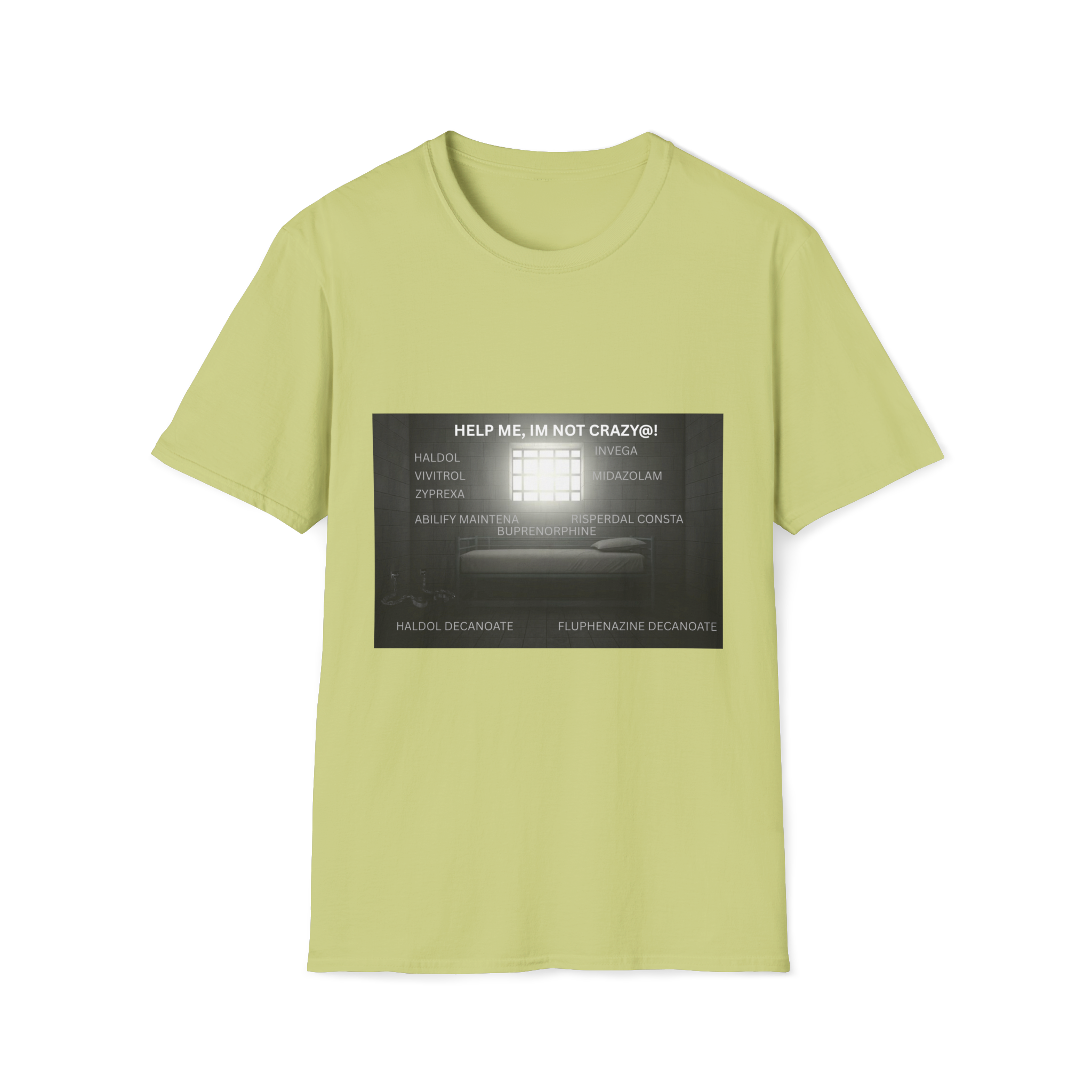 Help Me I'm Not Crazy T-Shirt | Retro TV Static Mental Health - Image 16