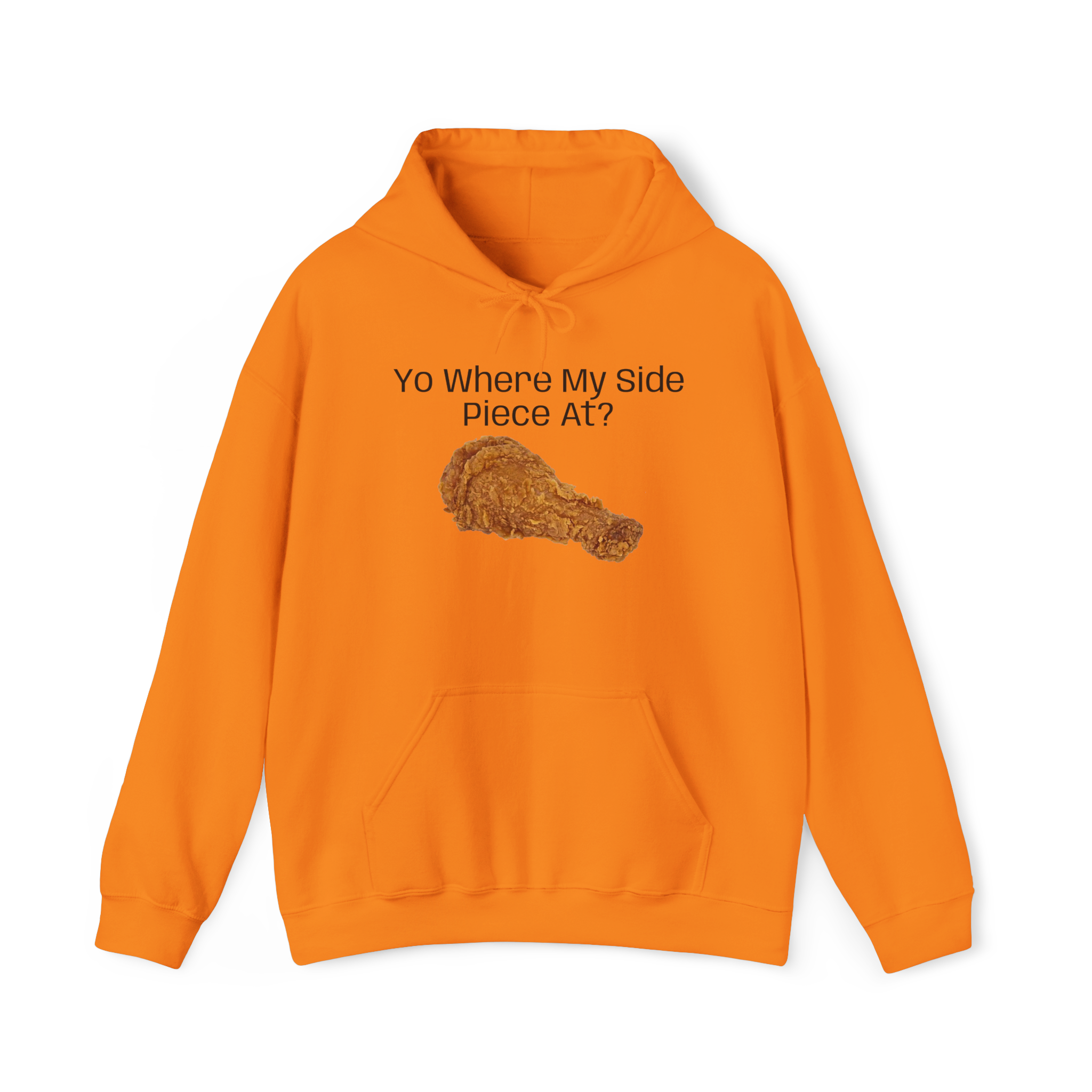 Fried Chicken Illustration Hoodie | Yo Where My Side Piece At? - Image 10