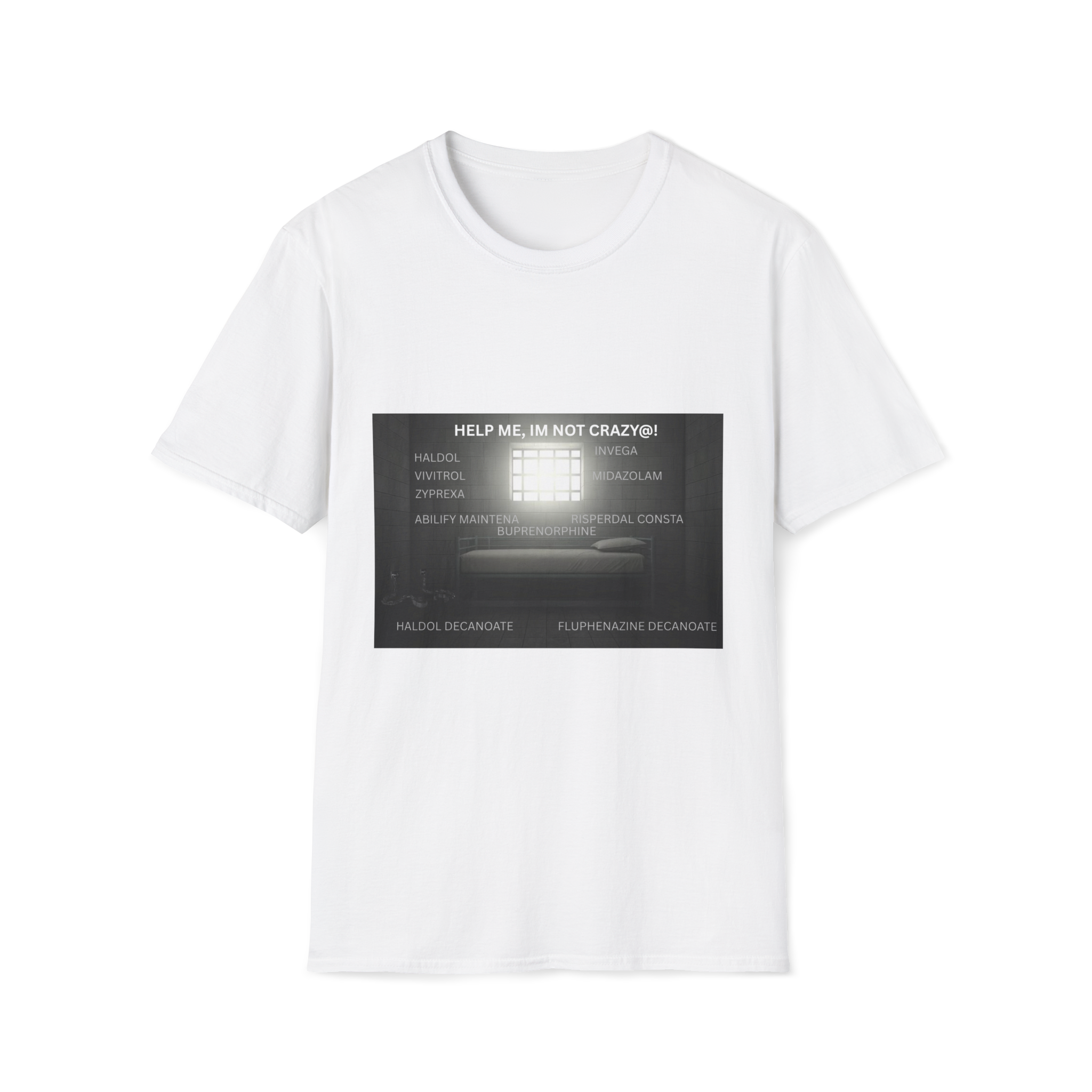Help Me I'm Not Crazy T-Shirt | Retro TV Static Mental Health - Image 13