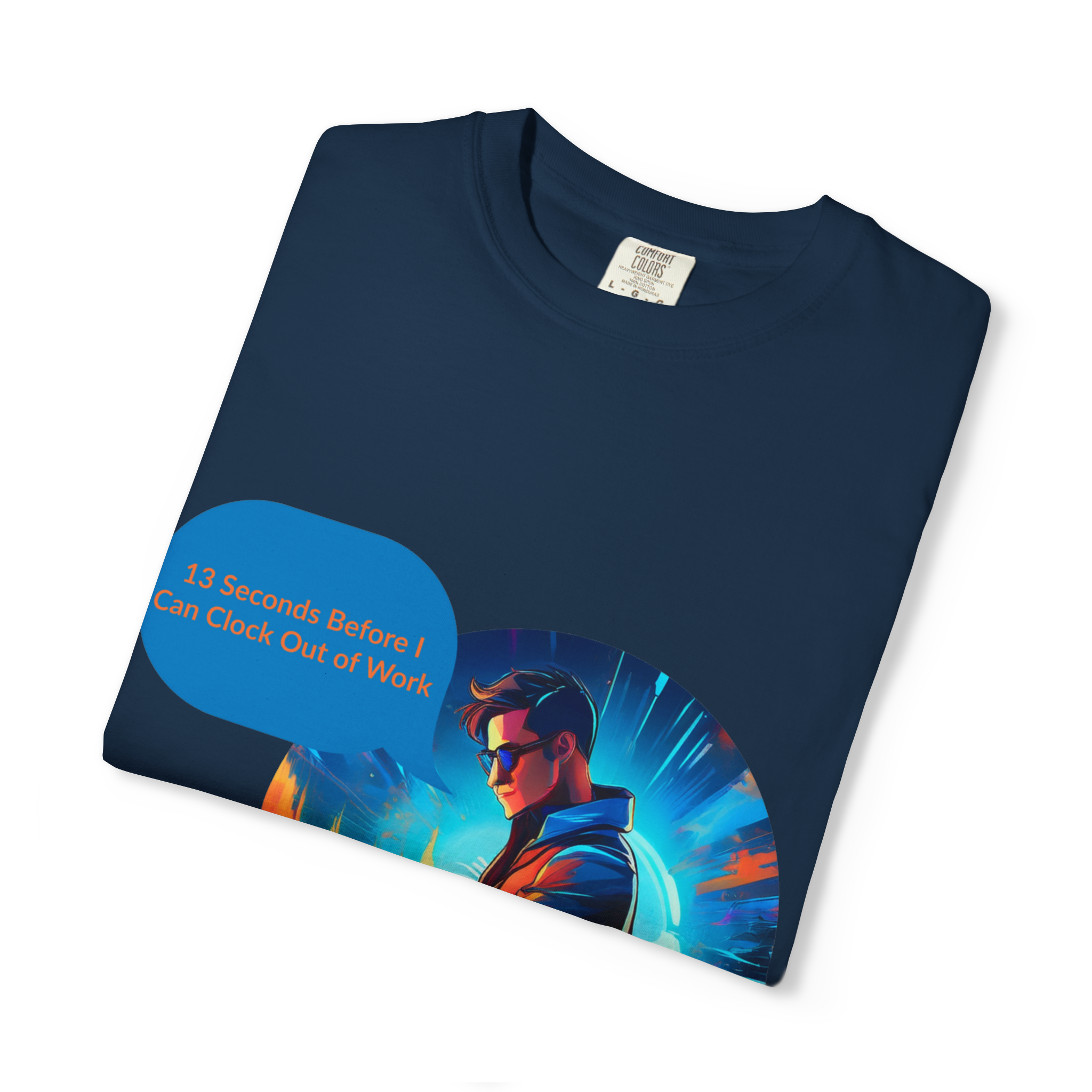 Cyber Gamer Character T-Shirt | Neon Futuristic Illustration - Image 13