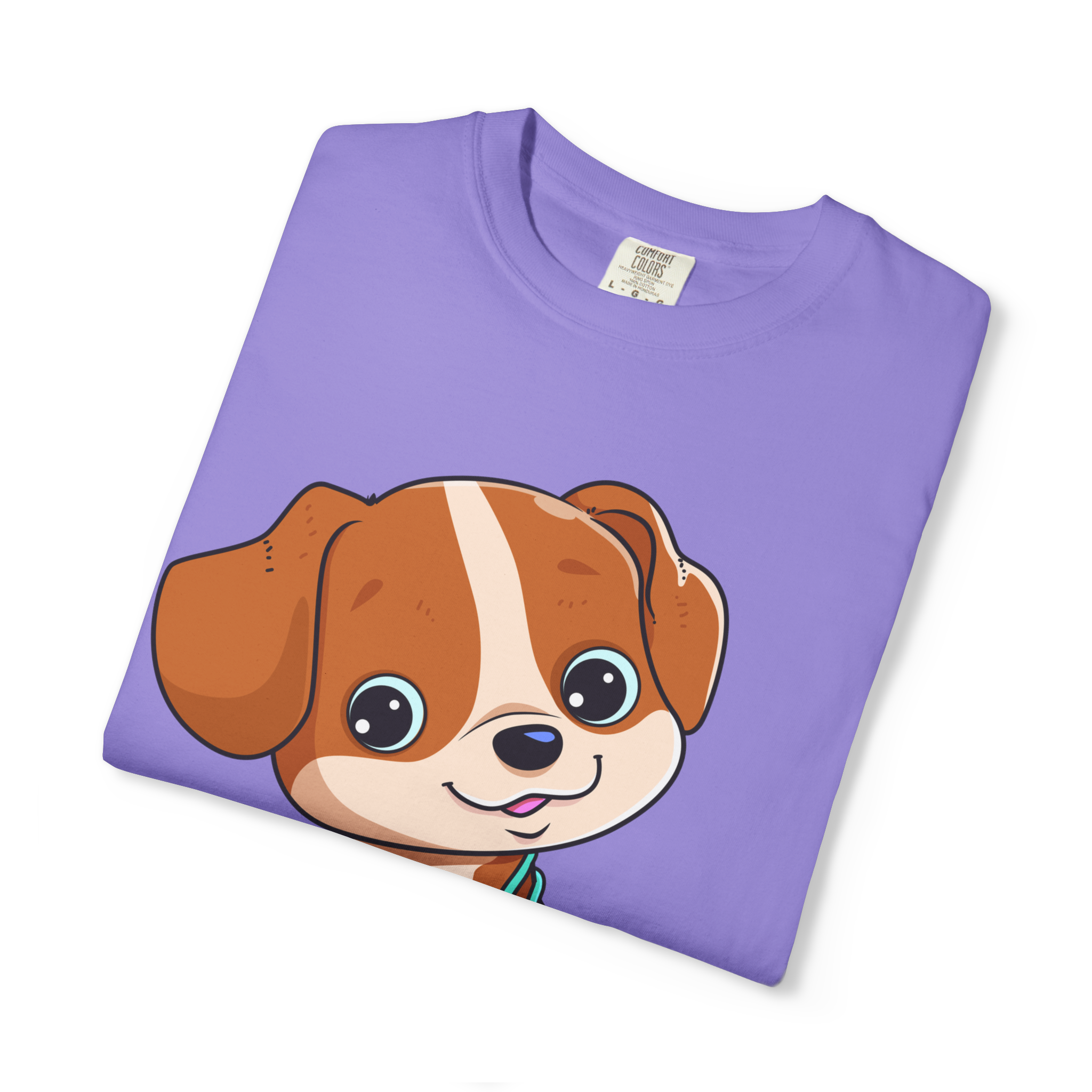 Cute Puppy Illustration T-Shirt | Cartoon Dog Graphic - Image 3