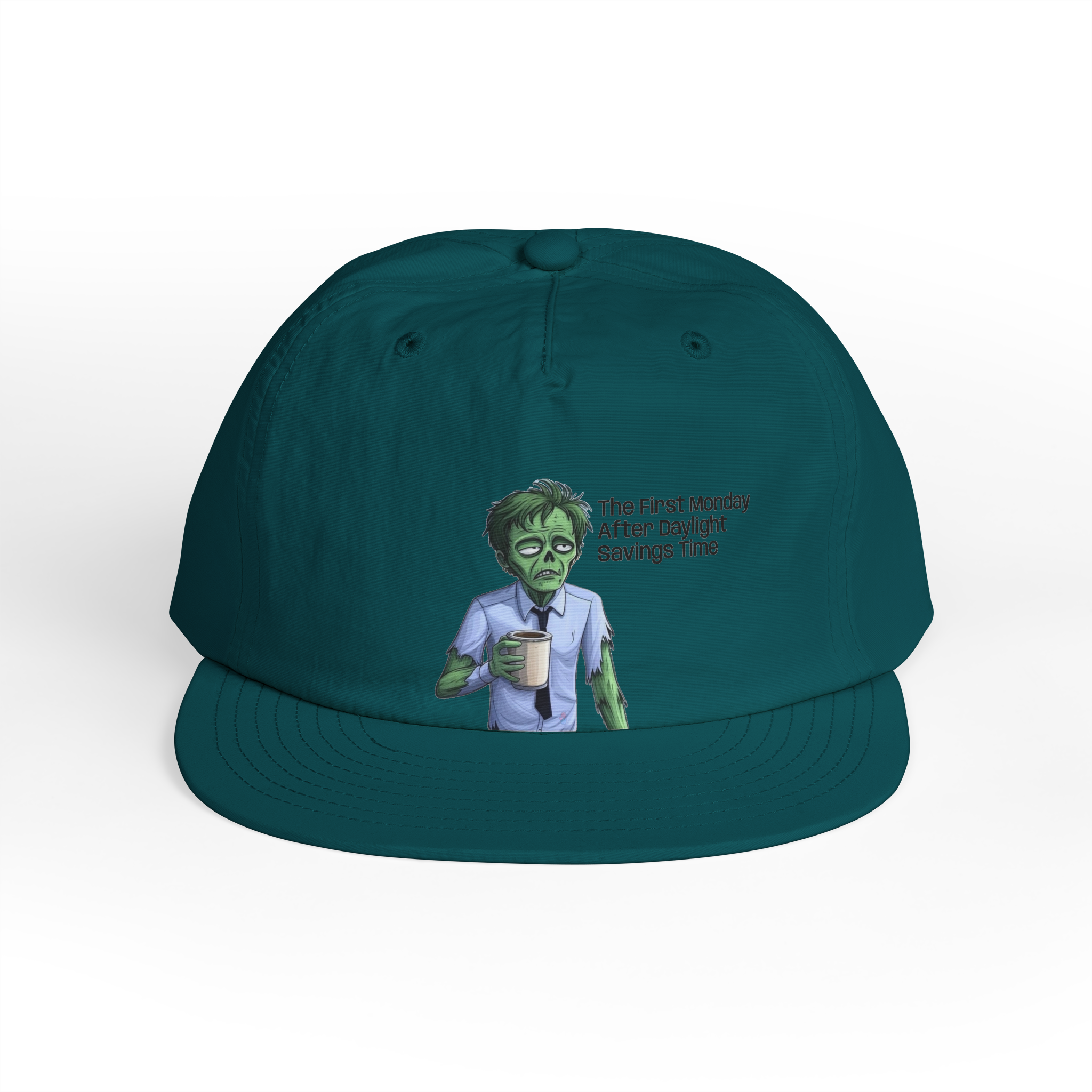 Zombie with Coffee Surf Cap | Funny Monday Morning Hat - Image 11