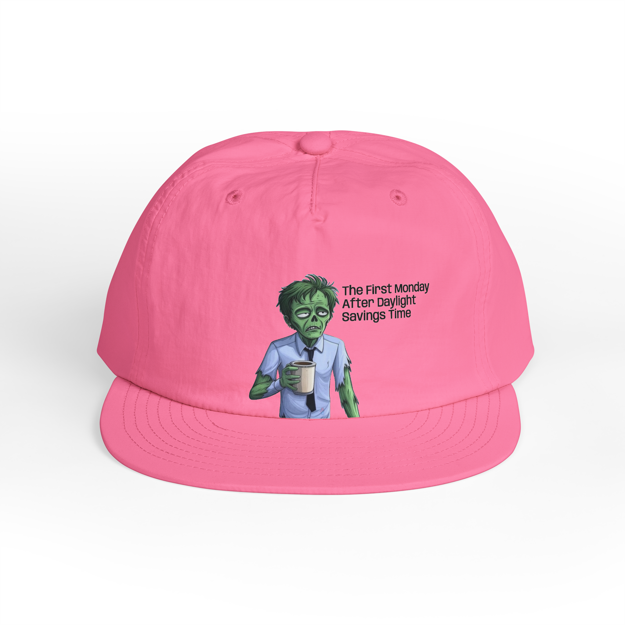 Zombie with Coffee Surf Cap | Funny Monday Morning Hat - Image 9