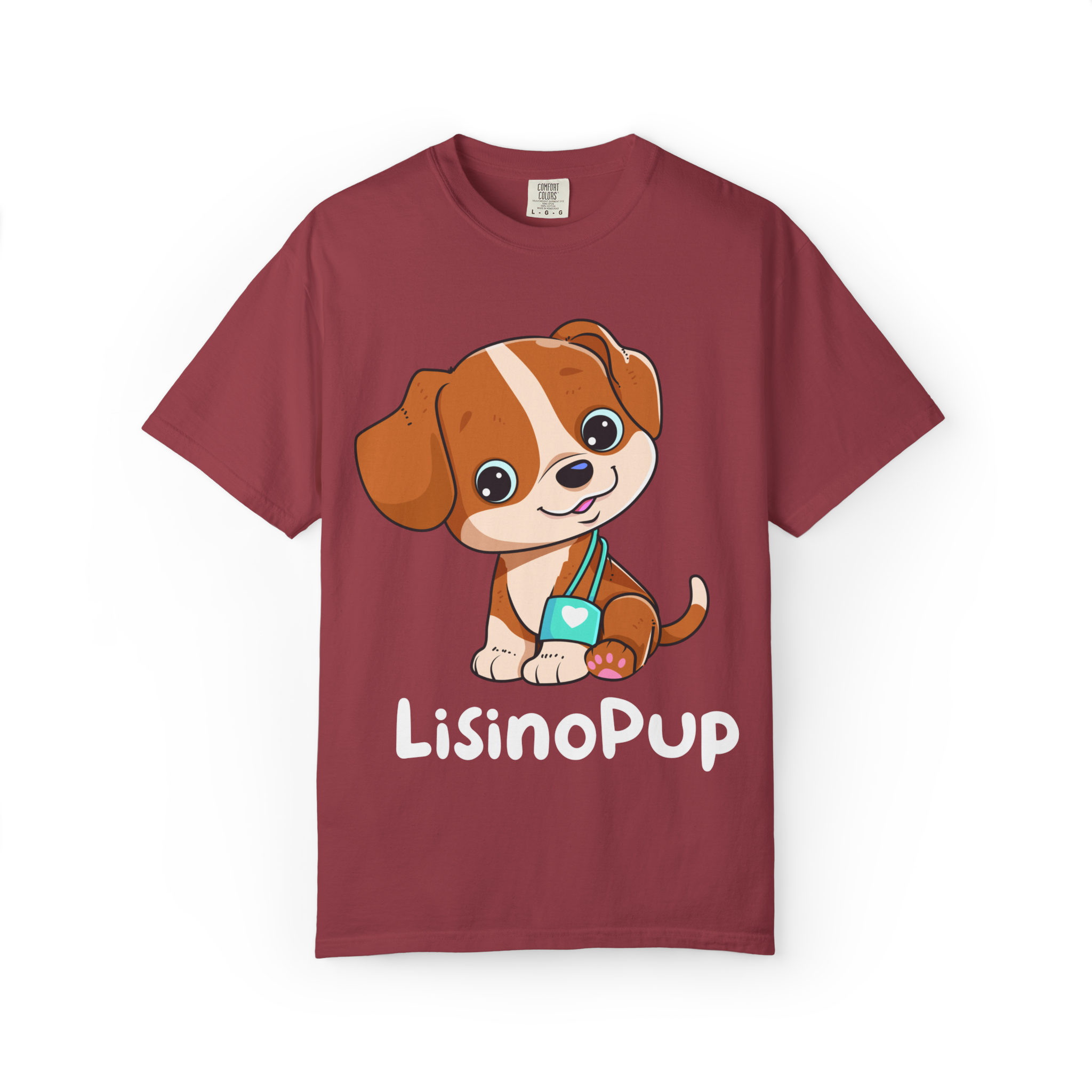 Cute Puppy Illustration T-Shirt | Cartoon Dog Graphic - Image 25