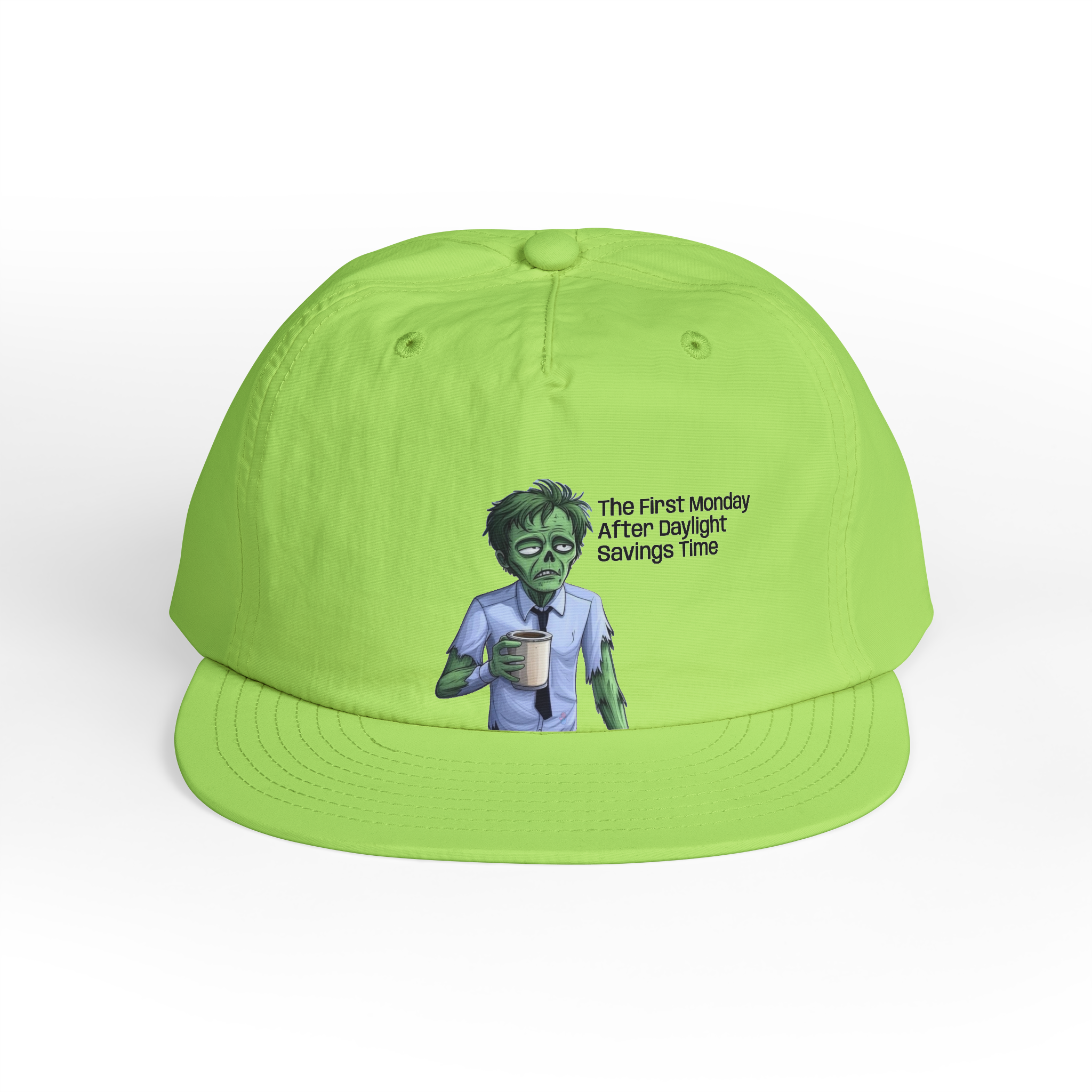 Zombie with Coffee Surf Cap | Funny Monday Morning Hat - Image 12