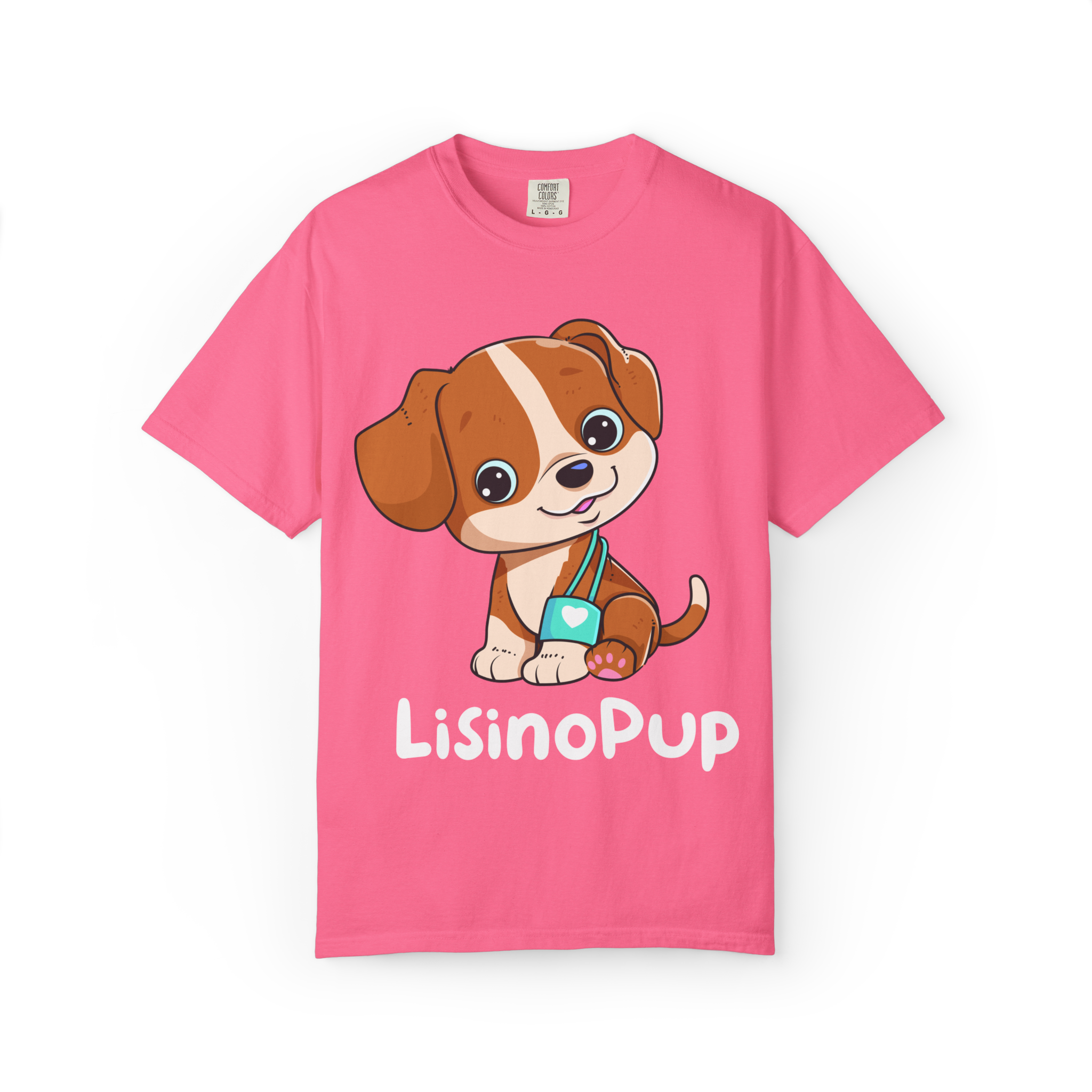 Cute Puppy Illustration T-Shirt | Cartoon Dog Graphic - Image 27