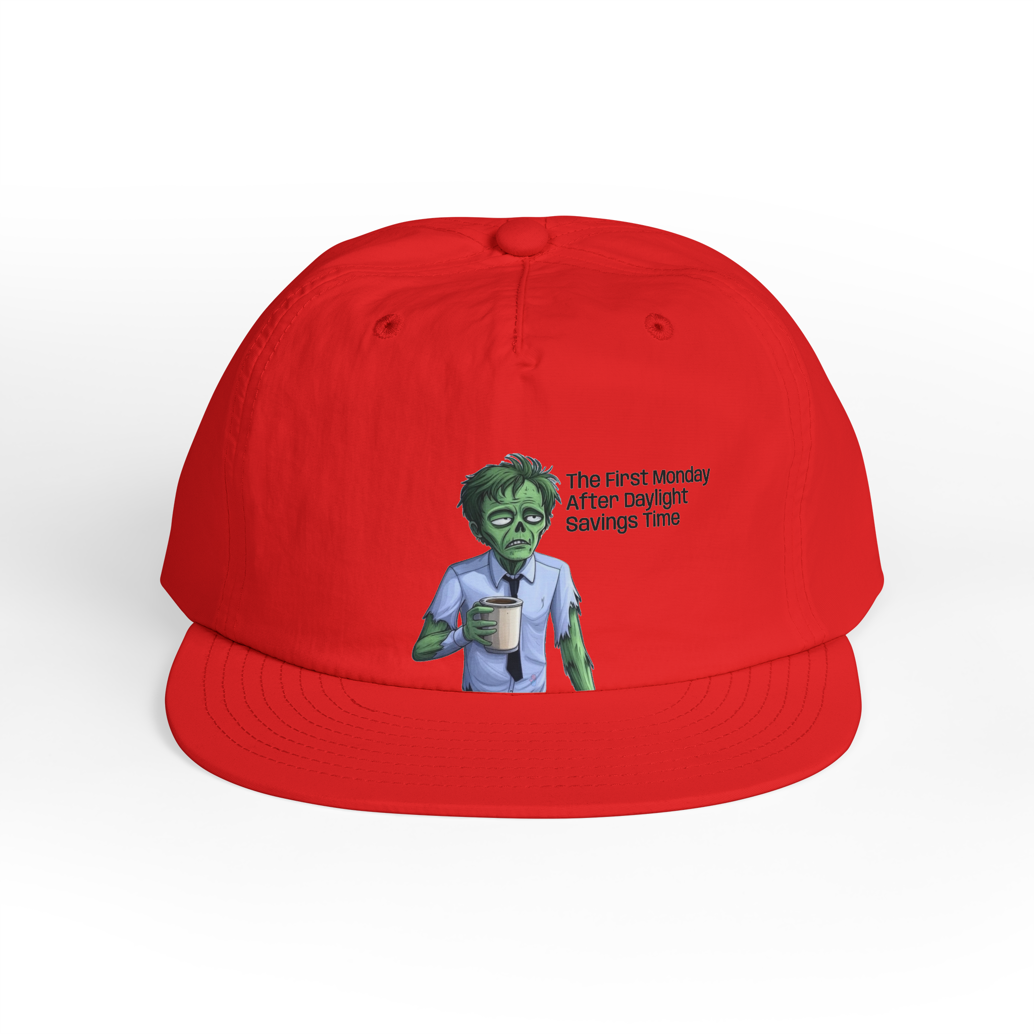 Zombie with Coffee Surf Cap | Funny Monday Morning Hat - Image 8