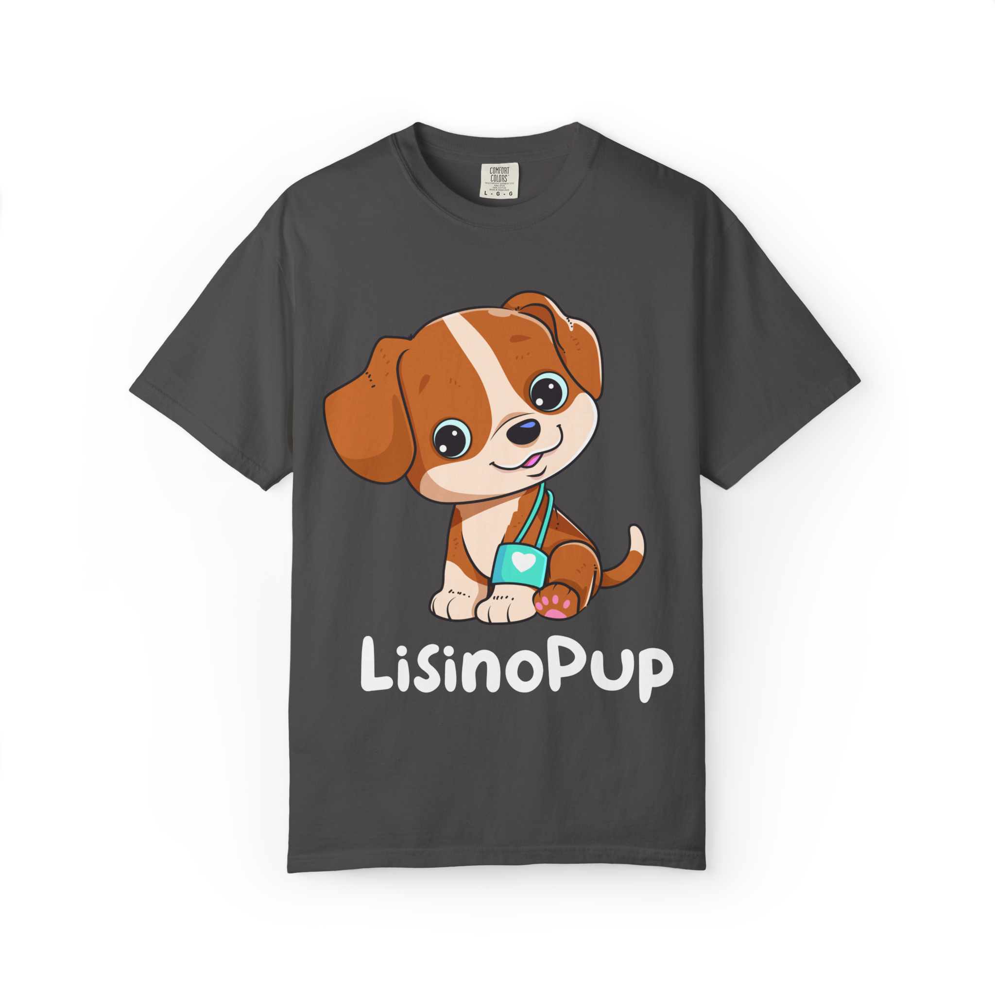 Cute Puppy Illustration T-Shirt | Cartoon Dog Graphic - Image 20
