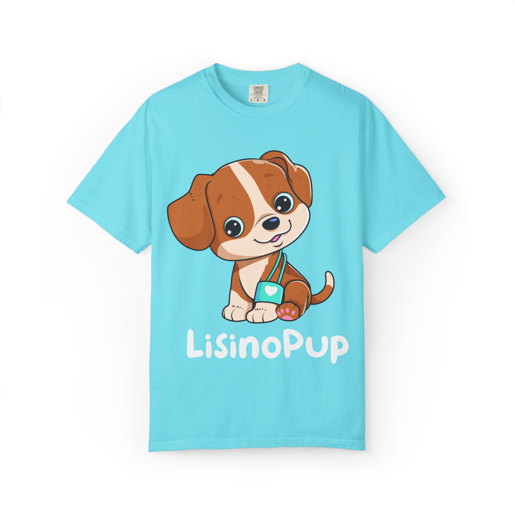 Cute Puppy Illustration T-Shirt | Cartoon Dog Graphic - Image 22