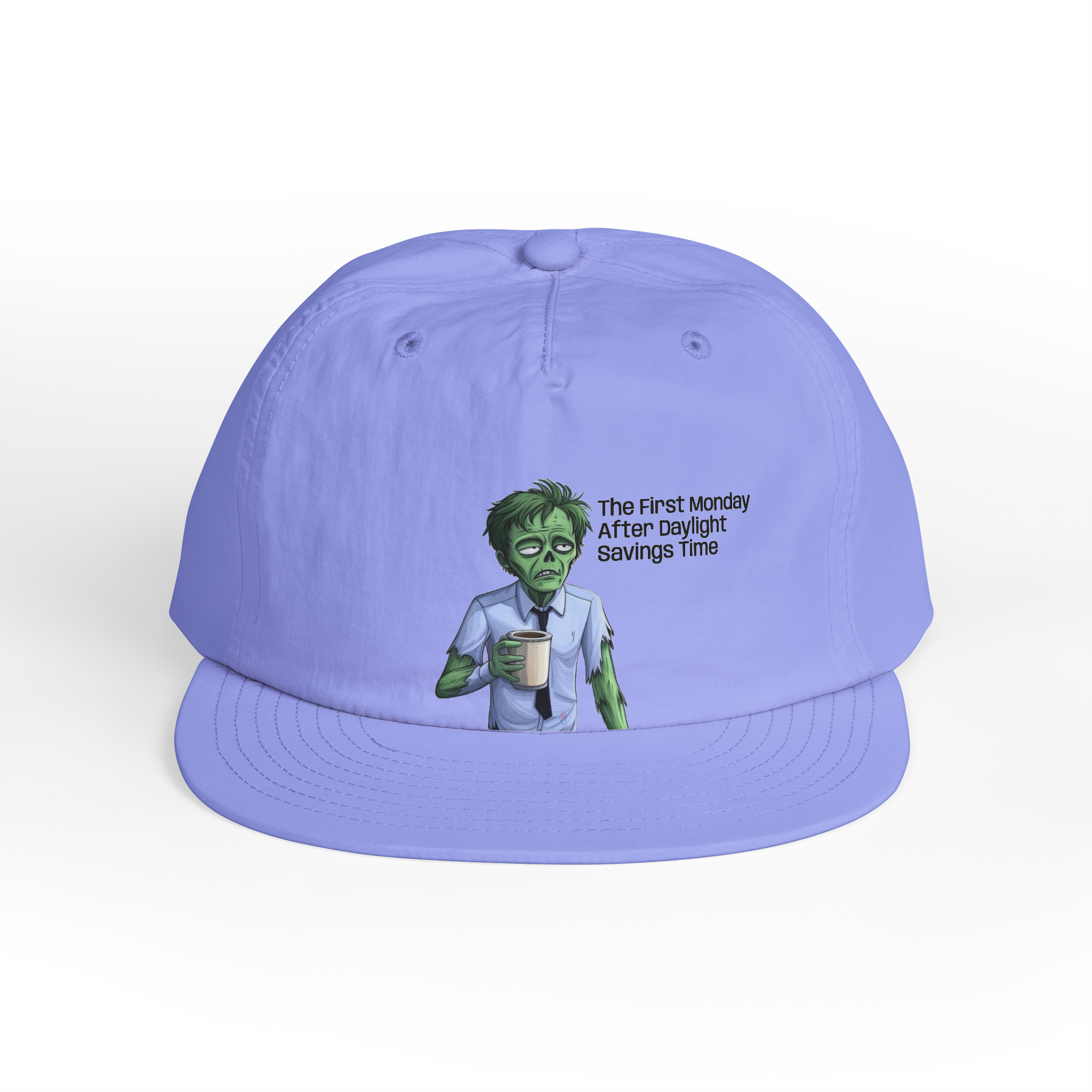 Zombie with Coffee Surf Cap | Funny Monday Morning Hat - Image 10