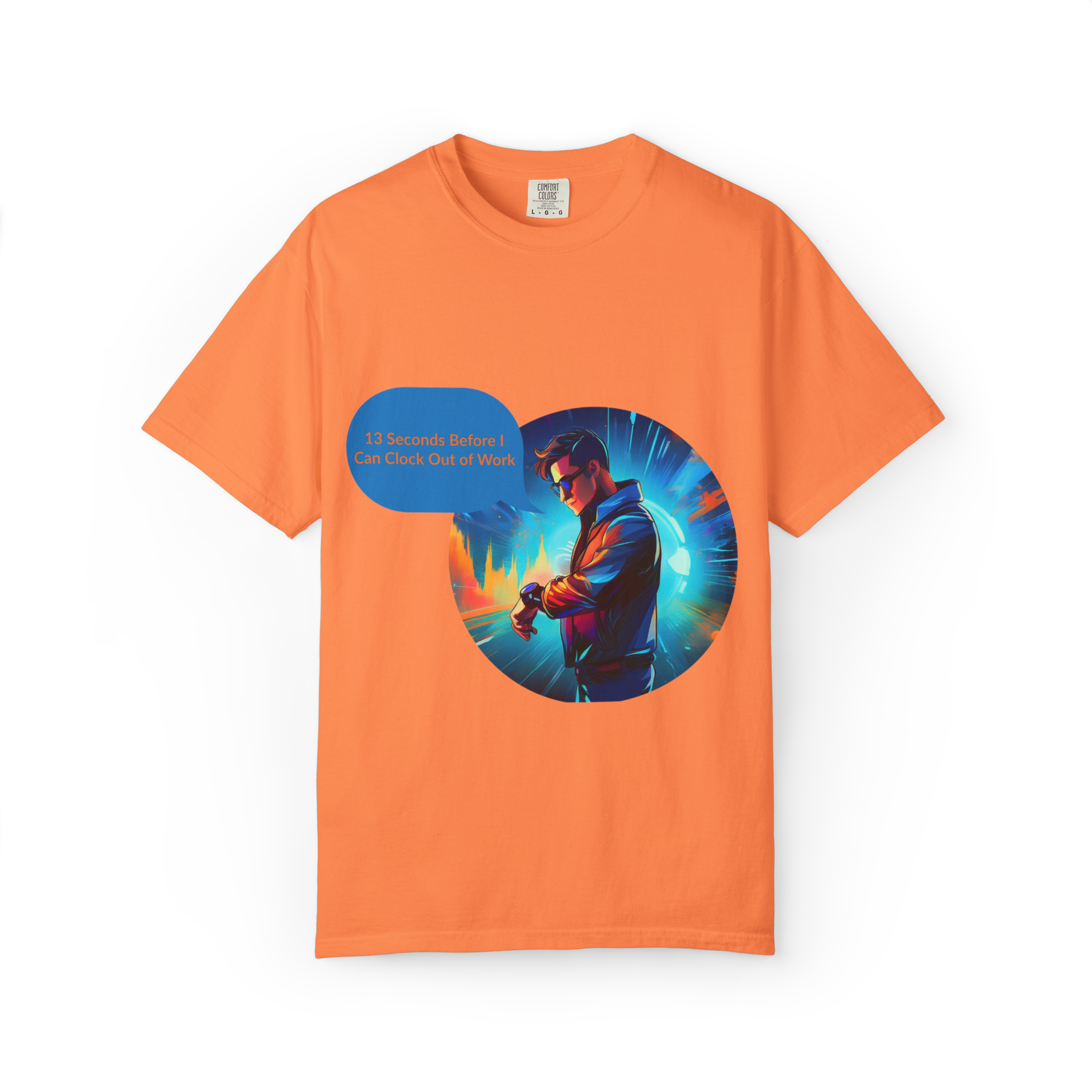 Cyber Gamer Character T-Shirt | Neon Futuristic Illustration - Image 15