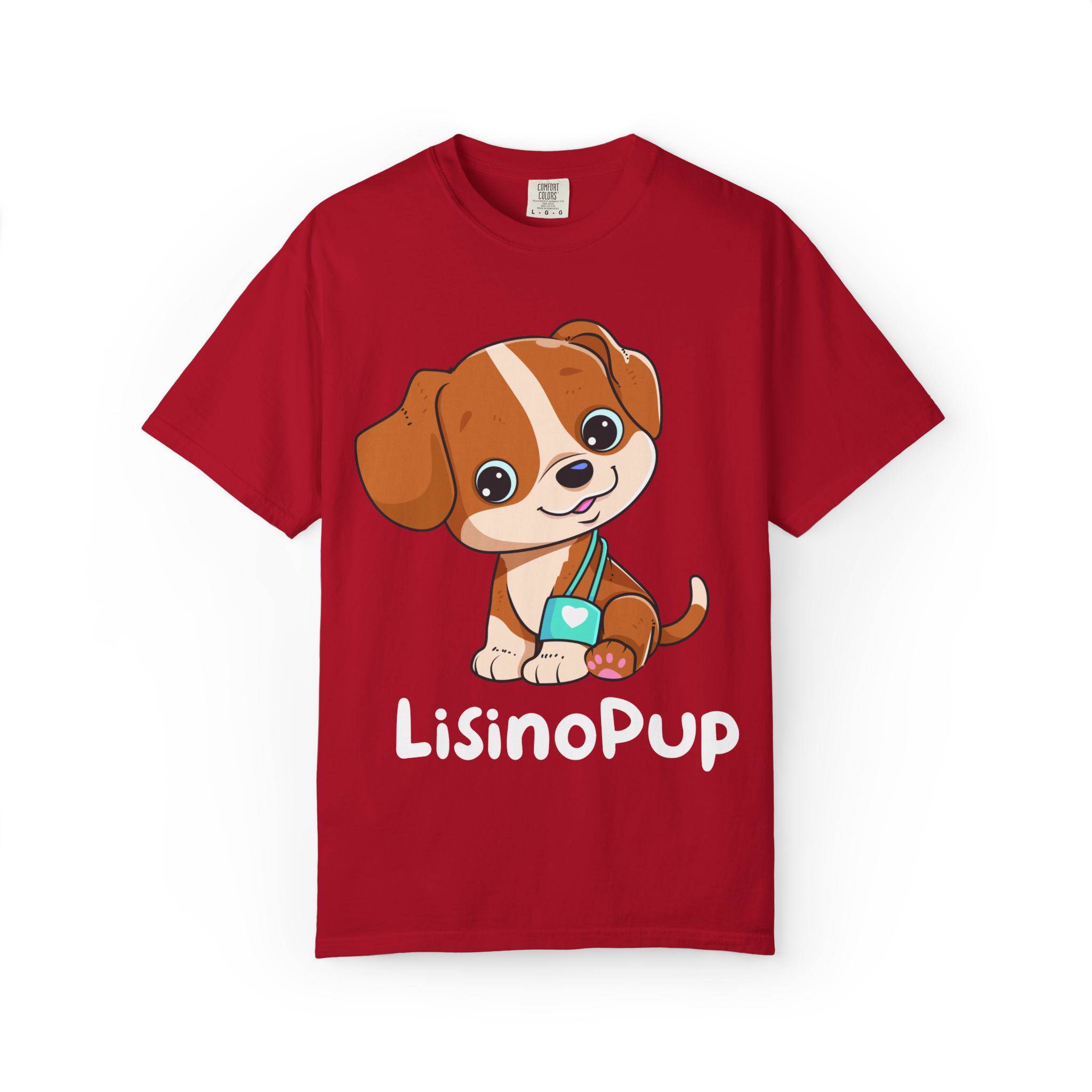 Cute Puppy Illustration T-Shirt | Cartoon Dog Graphic - Image 30