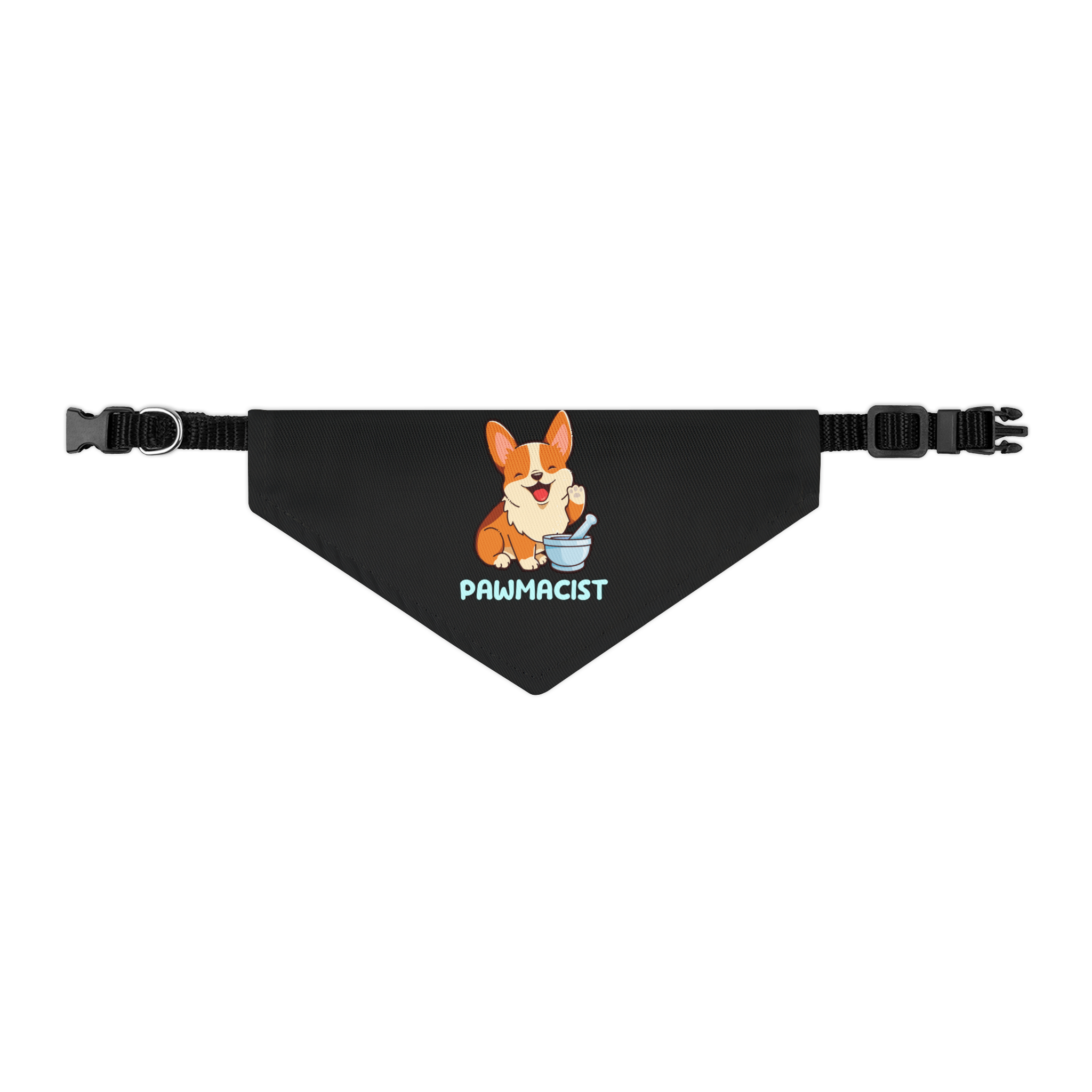 Corgi Pharmacist Illustration Bandana | Pet Collar Bandana - Image 2