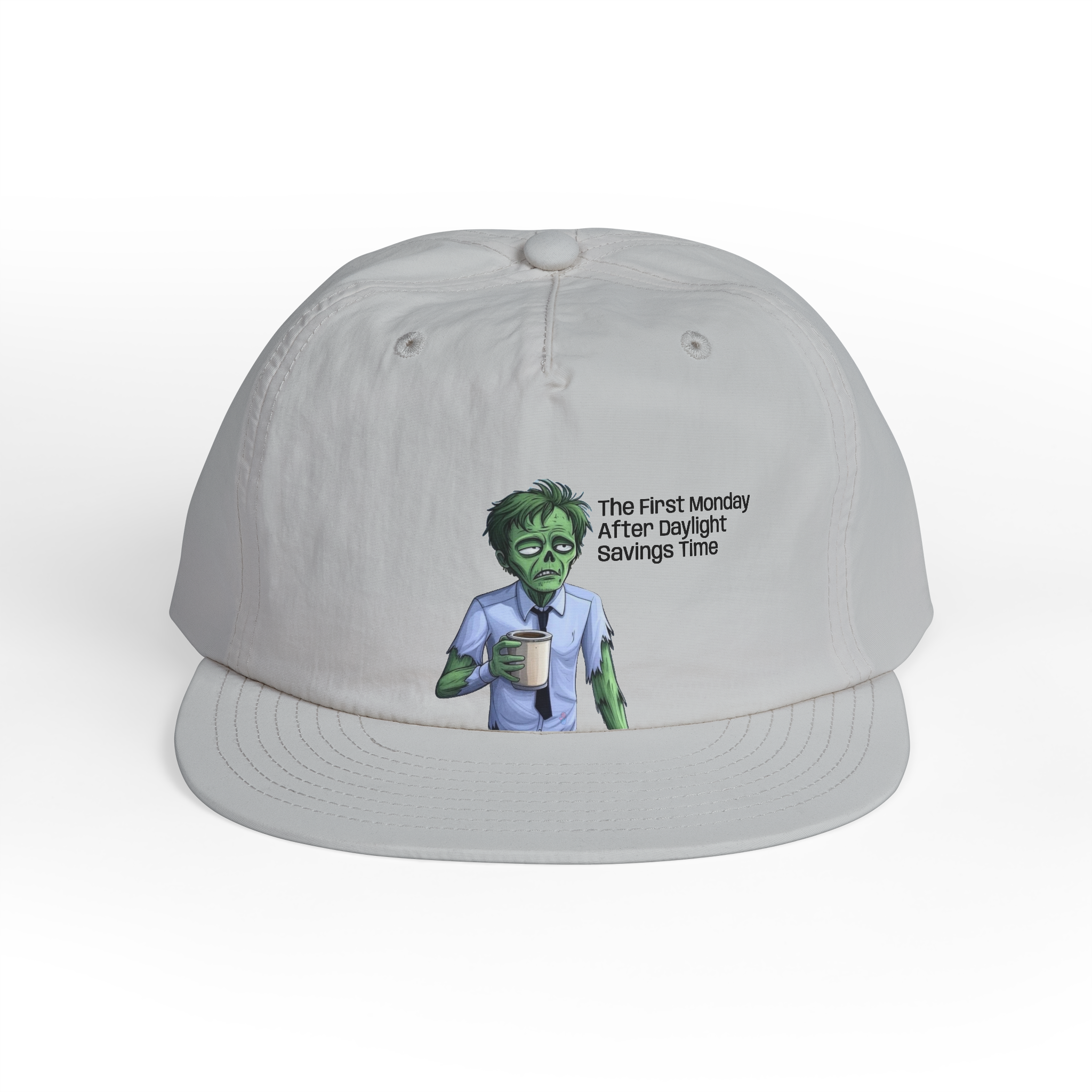 Zombie with Coffee Surf Cap | Funny Monday Morning Hat - Image 13
