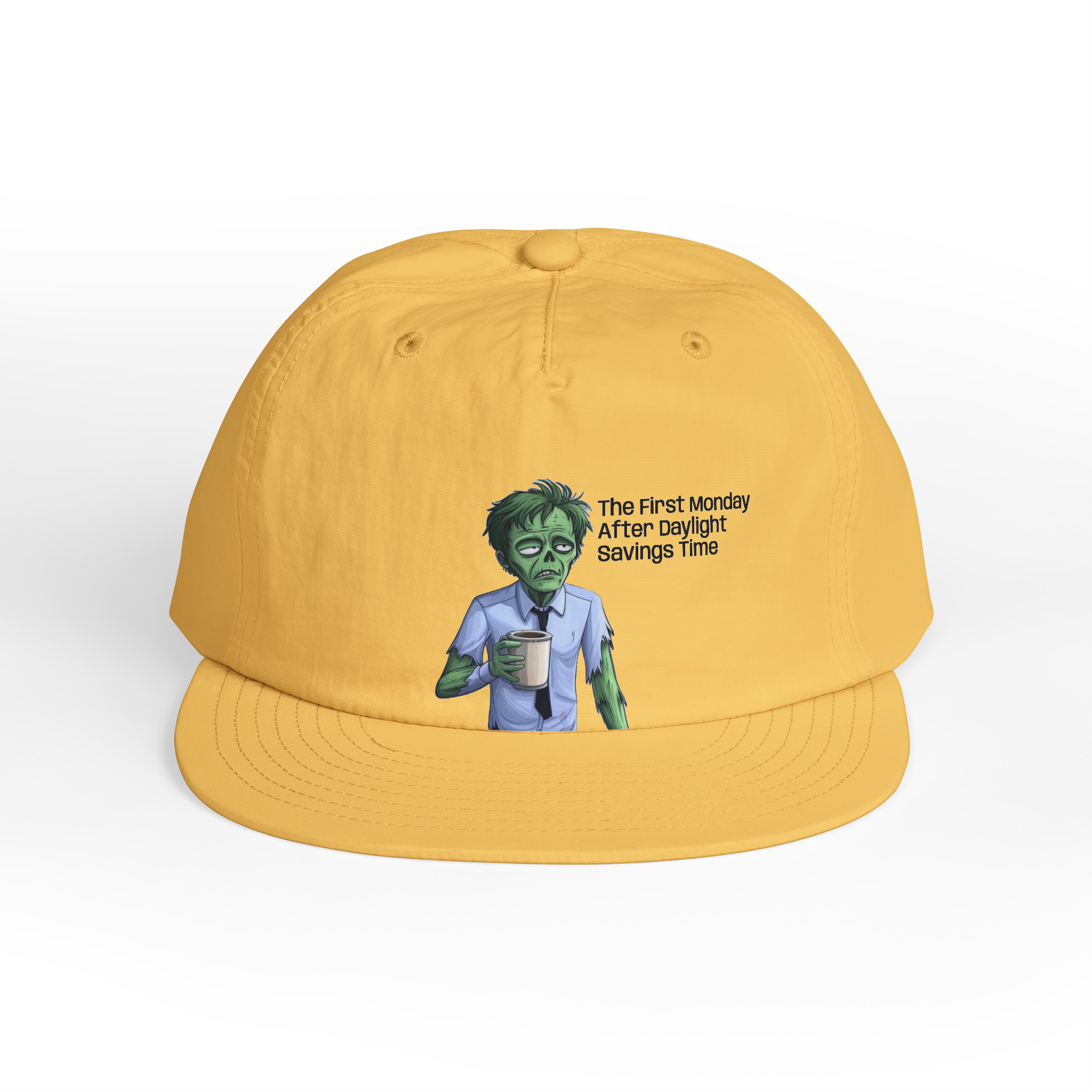 Zombie with Coffee Surf Cap | Funny Monday Morning Hat - Image 18