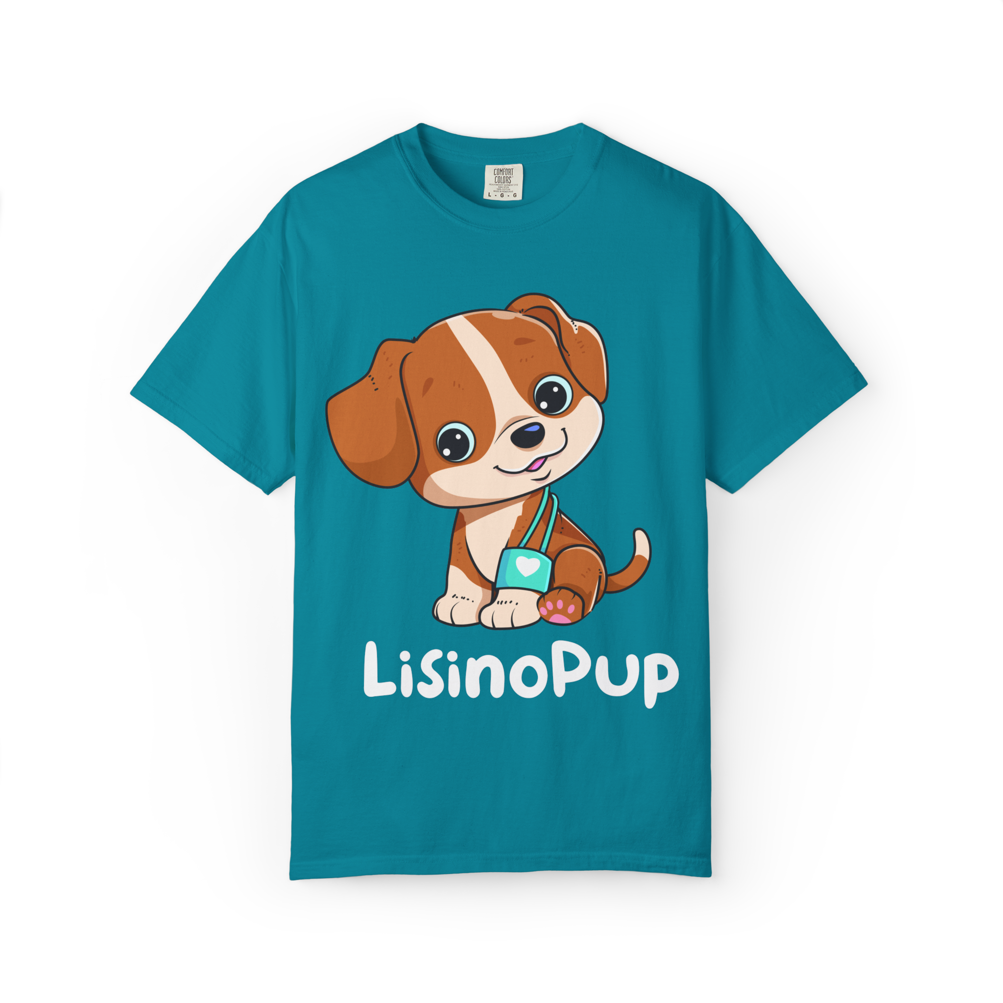 Cute Puppy Illustration T-Shirt | Cartoon Dog Graphic - Image 23