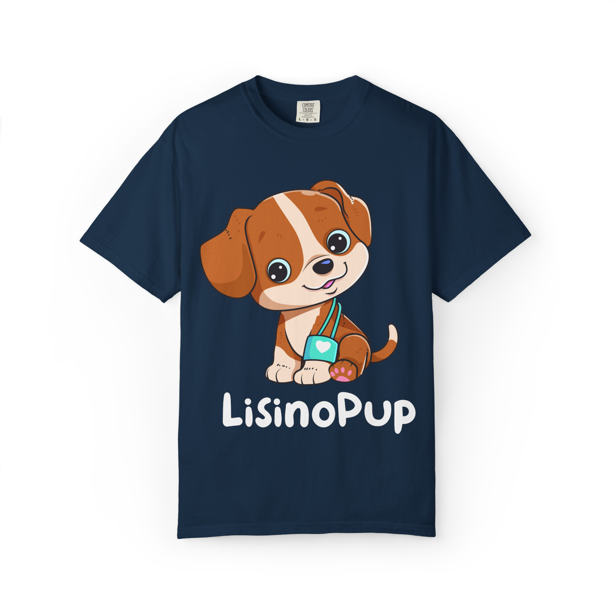 Cute Puppy Illustration T-Shirt | Cartoon Dog Graphic - Image 24