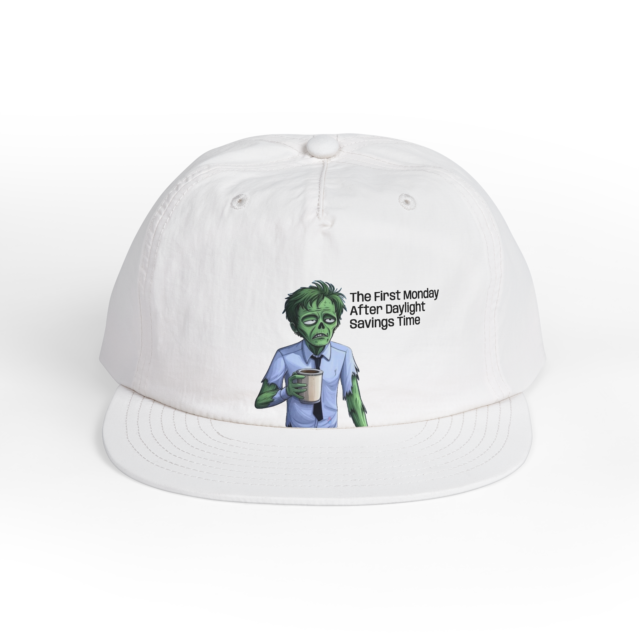 Zombie with Coffee Surf Cap | Funny Monday Morning Hat - Image 19