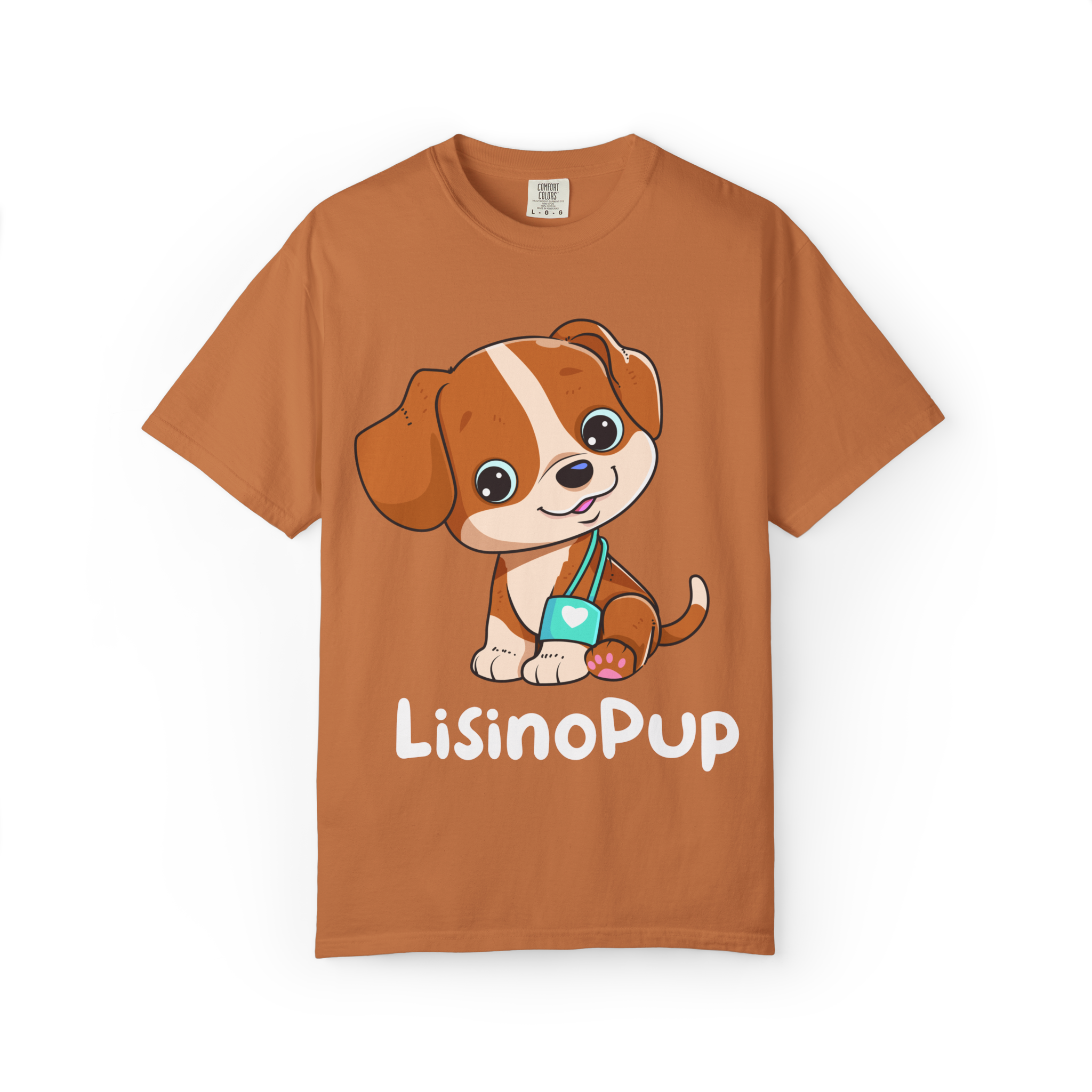 Cute Puppy Illustration T-Shirt | Cartoon Dog Graphic - Image 17