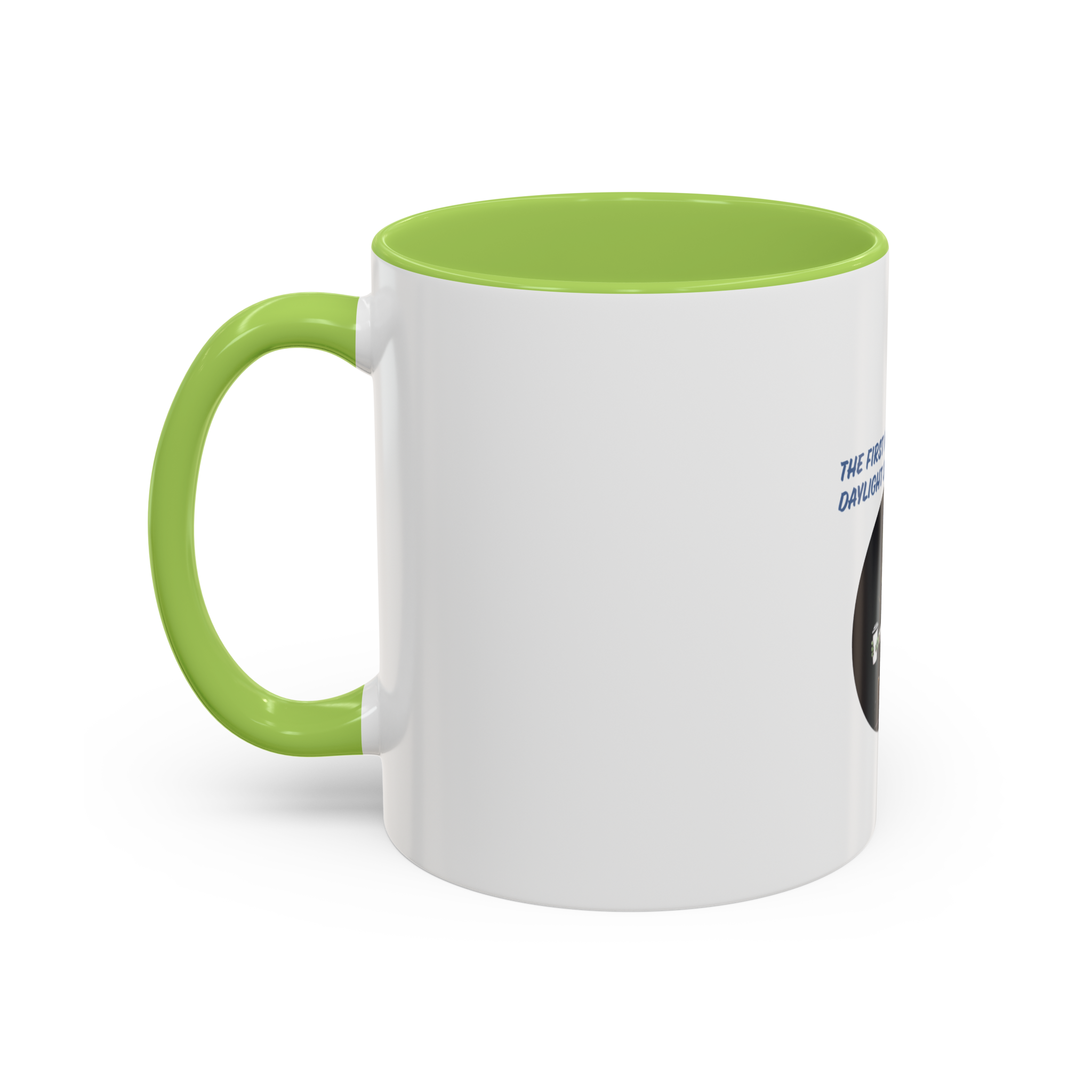 Daylight Saving Monday Zombie Mug | Accent Coffee Mug - Image 2