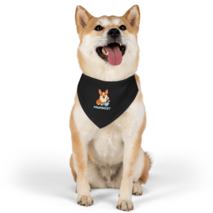 Corgi Pharmacist Illustration Bandana | Pet Collar Bandana