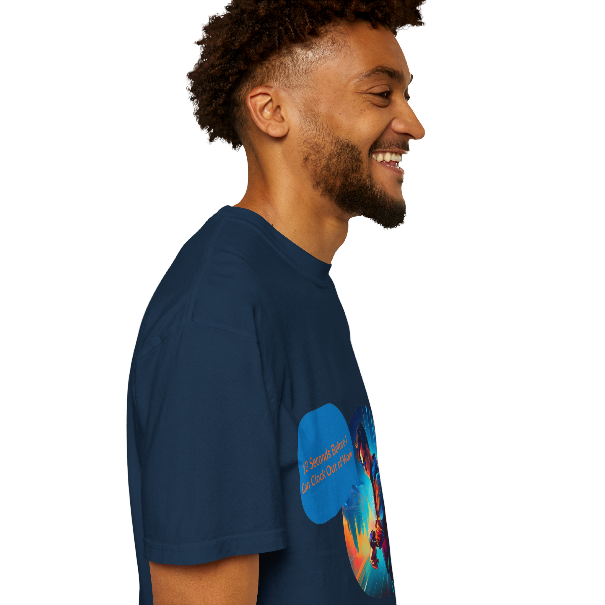 Cyber Gamer Character T-Shirt | Neon Futuristic Illustration - Image 11