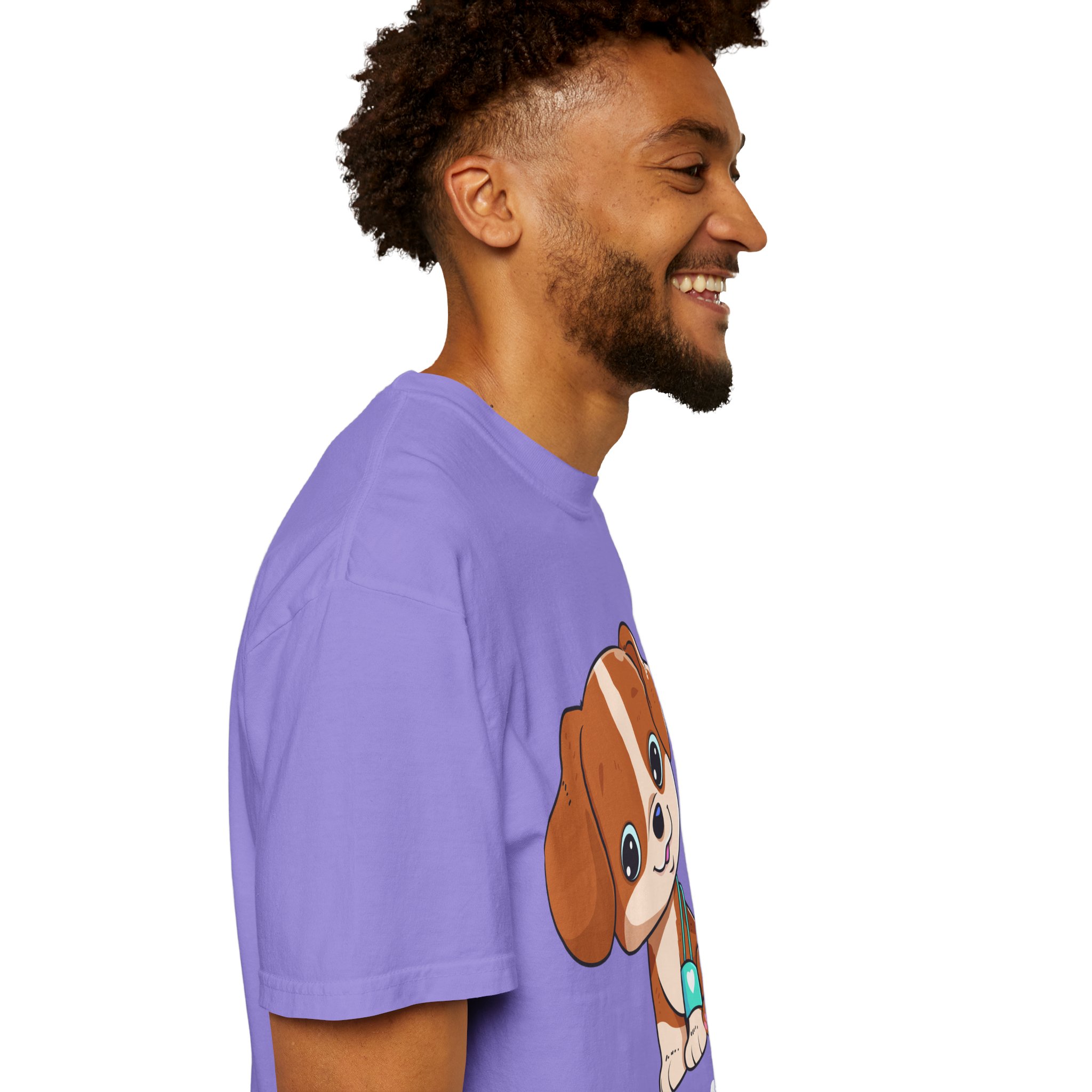 Cute Puppy Illustration T-Shirt | Cartoon Dog Graphic - Image 13